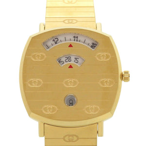 未使用 グッチ グリップ GRIP 157.4 YA157403 SS ゴールド クオーツ 腕時計 1414【中古】GUCCI