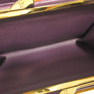 ルイヴィトン M63259 ベタ無し LV エピ コンチネンタル ヴィエノワ タッシリイエロー 黄 がま口 2つ折り長財布 財布 1423【中古】LOUIS VUITTON