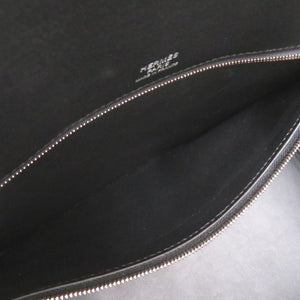 美品 エルメス シャドーバーキン35 ヴォースイフト ブラック シルバー金具 Y刻印(2020年製) ハンドバッグ 黒 1440【中古】HERMES バーキン35 バーキンシャドウ35