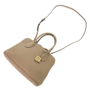 美品 トリーバーチ スウィング ペブルド ミディアム レザー ベージュ 2WAY ハンドバッグ ショルダーバッグ 1455【中古】Tory Burch