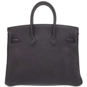 美品 エルメス バーキン25 トゴ ブラック ゴールド金具 U刻印(2022年製) ハンドバッグ 黒 1465【中古】HERMES