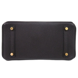 美品 エルメス バーキン25 トゴ ブラック ゴールド金具 U刻印(2022年製) ハンドバッグ 黒 1465【中古】HERMES