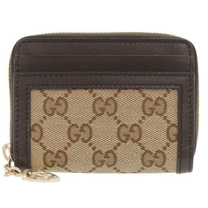 未使用 グッチ 790037 GGキャンバス ブラウン コインケース 財布 茶 1562【中古】GUCCI
