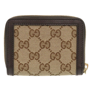 未使用 グッチ 790037 GGキャンバス ブラウン コインケース 財布 茶 1562【中古】GUCCI