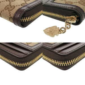未使用 グッチ 790037 GGキャンバス ブラウン コインケース 財布 茶 1562【中古】GUCCI