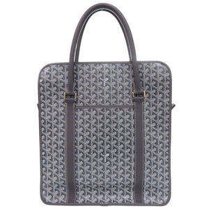 美品 ゴヤール ブルゴーニュ トートバッグ コーティングキャンバス グレー 1624【中古】GOYARD メンズ
