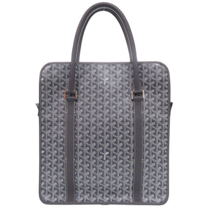 美品 ゴヤール ブルゴーニュ トートバッグ コーティングキャンバス グレー 1624【中古】GOYARD メンズ
