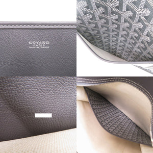 美品 ゴヤール ブルゴーニュ トートバッグ コーティングキャンバス グレー 1624【中古】GOYARD メンズ