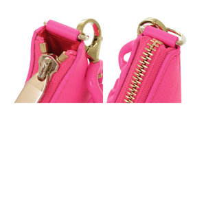 未使用 クリスチャンルブタン ルビラ チェーン ミニ レザー ネオンピンク ショルダーバッグ 1635【中古】Christian Louboutin
