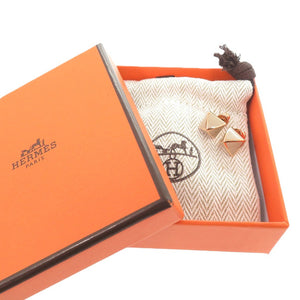 新品同様 エルメス メドール メタル マロングラッセ ピアス 1654【中古】HERMES