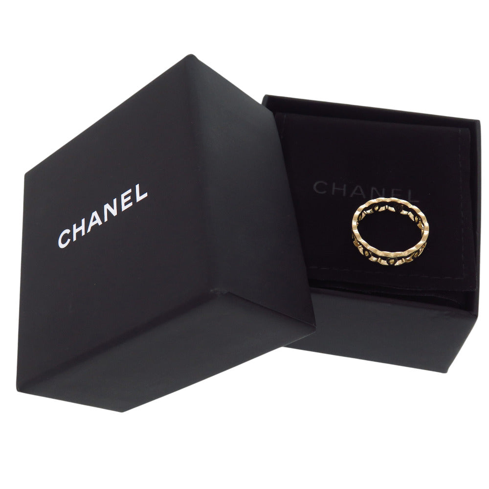 新品同様 シャネル ココマーク ロゴ リング AB6413 13号 リング 指輪 金 1661【中古】CHANEL