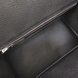 未使用 エルメス バーキン25 トゴ ブラック シルバー金具 W刻印(2024年製) ハンドバッグ 黒 1664【中古】HERMES