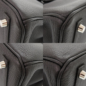 未使用 エルメス バーキン25 トゴ ブラック シルバー金具 G刻印(2026年製) ハンドバッグ 黒 1665【中古】HERMES