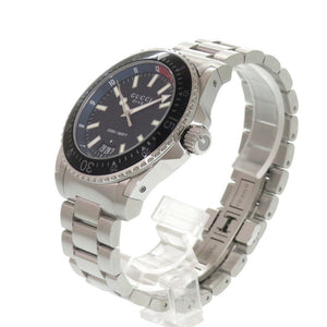 新品同様 グッチ ダイブ 136.2 SS ブラック クオーツ 腕時計 黒文字盤 1749【中古】GUCCI