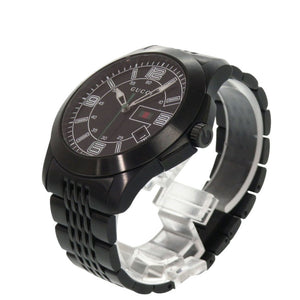美品 グッチ Gタイムレス 126.2 SS ブラック クオーツ 腕時計 黒文字盤 1752【中古】GUCCI