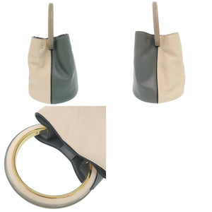 マルニ パニエ SCMP001801 2WAY バケットバッグ レザー ベージュ 0019【中古】MARNI