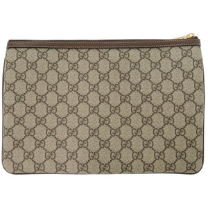 新品同様 グッチ シェリーライン 517551 GGスプリーム ベージュ クラッチバッグ 0022【中古】GUCCI メンズ