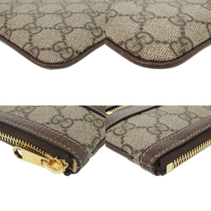 新品同様 グッチ シェリーライン 517551 GGスプリーム ベージュ クラッチバッグ 0022【中古】GUCCI メンズ