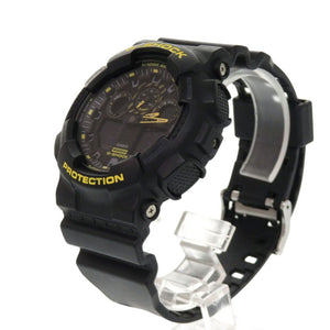 美品 カシオ G-SHOCK GA-100CY-1AJF クオーツ アナログ デジタル 腕時計 樹脂 ブラック 黒文字盤 Gショック 0043【中古】CASIO