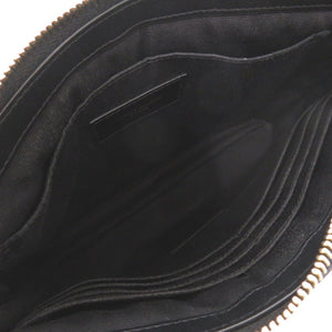 サンローランパリ カサンドラ マトラッセ レザー ブラック クラッチバッグ 黒 0065【中古】SAINT LAURENT PARIS