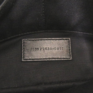 サンローランパリ カサンドラ マトラッセ レザー ブラック クラッチバッグ 黒 0065【中古】SAINT LAURENT PARIS