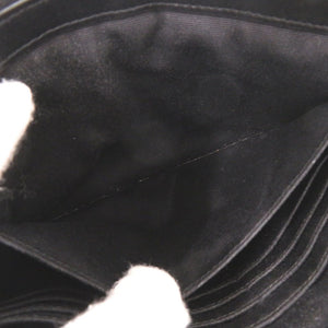 サンローランパリ カサンドラ マトラッセ レザー ブラック クラッチバッグ 黒 0065【中古】SAINT LAURENT PARIS