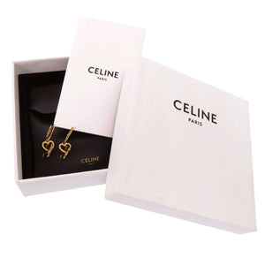新品同様 セリーヌ トリオンフ ハート ピアス ULF0224 ピアス メタル ゴールド 0069【中古】CELINE