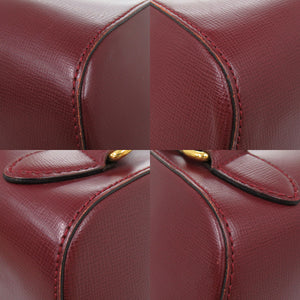 美品 カルティエ マストライン レザー ボルドー リュック デイパック 0083【中古】CARTIER