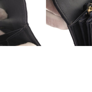 美品 シャネル 2.55 ロングフラップウォレット レザー ゴールド金具 23番台 ネイビー 長財布 0091【中古】CHANEL