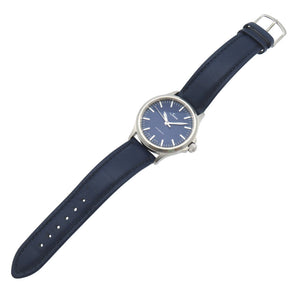 新品同様 ジン 自動巻き 556.I.B 腕時計 ステンレススチール/レザー ブルー 0120【中古】Sinn メンズ
