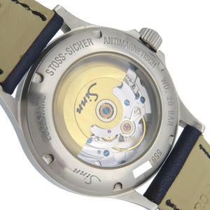 新品同様 ジン 自動巻き 556.I.B 腕時計 ステンレススチール/レザー ブルー 0120【中古】Sinn メンズ