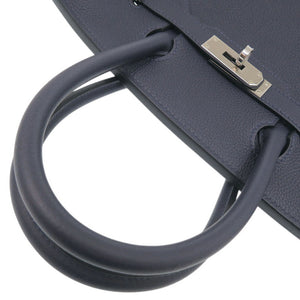未使用 エルメス バーキン30 トゴ ブルーニュイ シルバー金具 Z刻印(2021年製) ハンドバッグ 0175【中古】HERMES