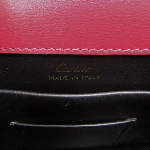 新品同様 カルティエ ミニバッグ パンテールC L1002326 レザー レッド ハンドバッグ 赤 0257【中古】CARTIER