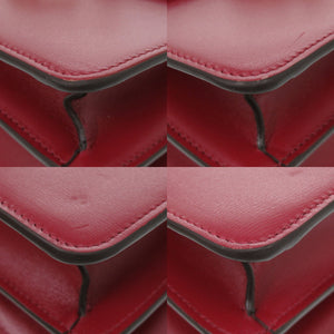 新品同様 カルティエ ミニバッグ パンテールC L1002326 レザー レッド ハンドバッグ 赤 0257【中古】CARTIER