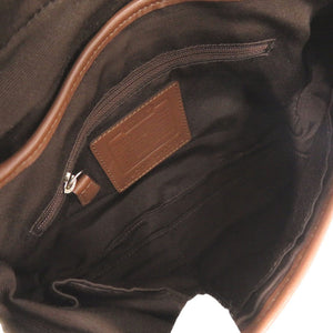 コーチ シグネチャー 10296 レザー キャンバス ベージュ ブラウン ワンショルダー ショルダーバッグ 0258【中古】COACH