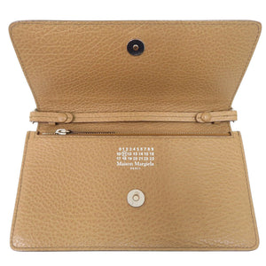 美品 メゾン マルジェラ 4ステッチ SA3UI0008 レザー ブラウン チェーンウォレット ショルダーバッグ 茶 0300【中古】Maison Margiela