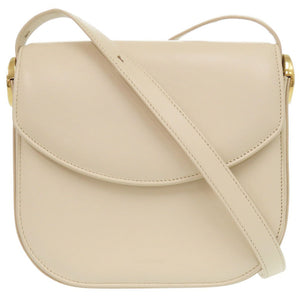 美品 ジルサンダー コイン バッグ ミディアム レザー ライトベージュ ショルダーバッグ 0301【中古】JIL SANDER