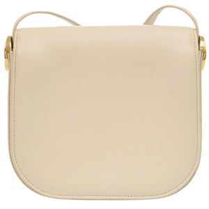 美品 ジルサンダー コイン バッグ ミディアム レザー ライトベージュ ショルダーバッグ 0301【中古】JIL SANDER