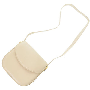美品 ジルサンダー コイン バッグ ミディアム レザー ライトベージュ ショルダーバッグ 0301【中古】JIL SANDER