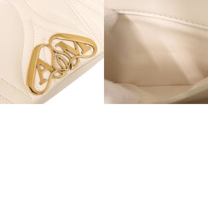 未使用 アレキサンダーマックイーン The Seal シール ミニ レザー アイボリー チェーンショルダー ショルダーバッグ 0302【中古】Alexander McQueen