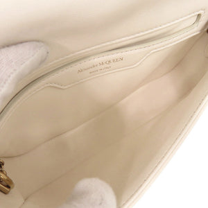 未使用 アレキサンダーマックイーン The Seal シール ミニ レザー アイボリー チェーンショルダー ショルダーバッグ 0302【中古】Alexander McQueen