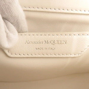 未使用 アレキサンダーマックイーン The Seal シール ミニ レザー アイボリー チェーンショルダー ショルダーバッグ 0302【中古】Alexander McQueen