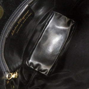サルヴァトーレフェラガモ AQ214780 レザー ブラック ショルダーバッグ 黒 0346【中古】Salvatore Ferragamo