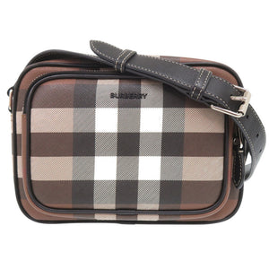 バーバリー PADDY パディ ノバチェック 8049145 PVC レザー ブラウン ショルダーバッグ 茶 0351【中古】BURBERRY メンズ