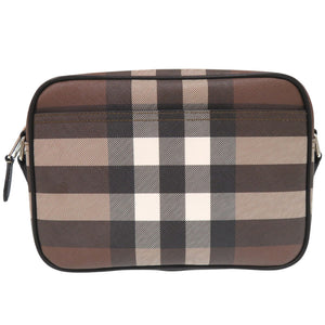 バーバリー PADDY パディ ノバチェック 8049145 PVC レザー ブラウン ショルダーバッグ 茶 0351【中古】BURBERRY メンズ