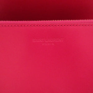 美品 サンローランパリ 315861 レザー ピンク 2つ折り長財布 財布 0366【中古】SAINT LAURENT PARIS