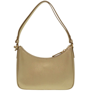 新品同様 プラダ ワンショルダーバッグ 1BC204 サフィアーノレザー ゴールド ショルダーバッグ 金 0388【中古】PRADA