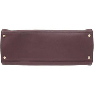 美品 サルヴァトーレフェラガモ LOTTY ガンチーニ EZ21 F267 レザー パープル トートバッグ 0395【中古】Salvatore Ferragamo