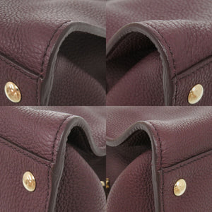 美品 サルヴァトーレフェラガモ LOTTY ガンチーニ EZ21 F267 レザー パープル トートバッグ 0395【中古】Salvatore Ferragamo