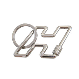 美品 エルメス Hトゥスピード メタル シルバー チャーム キーリング キーホルダー 0399【中古】HERMES